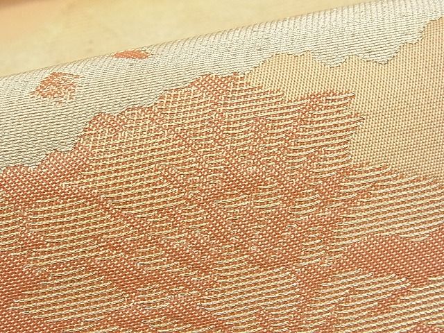 平和屋着物■六通柄袋帯 道長更紗花文 金糸 逸品 n-hv1479