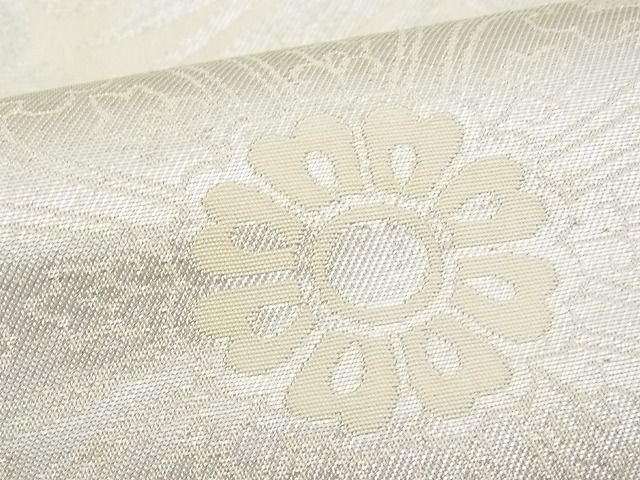 平和屋着物■全通柄袋帯 菱天井吉祥文 銀糸 逸品 n-hv1517