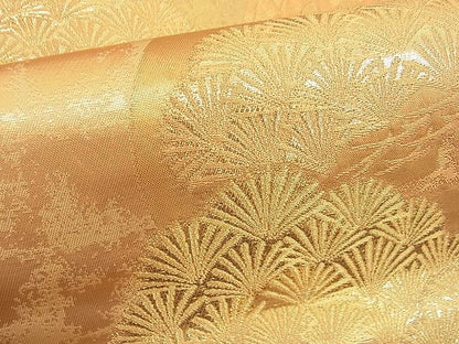 平和屋着物■六通柄袋帯 琳派壽松文 金糸 逸品 n-hv1633