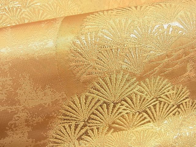 平和屋着物■六通柄袋帯 琳派壽松文 金糸 逸品 n-hv1633