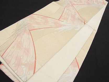 平和屋着物■六通柄袋帯 唐織 孔雀文 金銀糸 逸品 n-hv1643