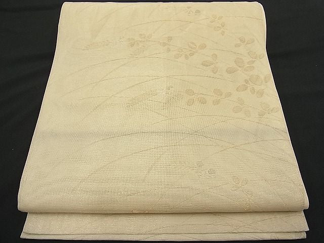 平和屋着物■夏物 六通柄袋帯 萩文 金銀糸 逸品 n-hv2133