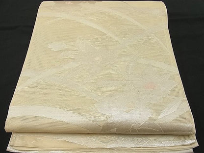 平和屋着物■夏物 六通柄袋帯 桔梗 銀糸 逸品 n-hv2140