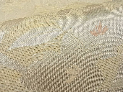 平和屋着物■夏物 六通柄袋帯 桔梗 銀糸 逸品 n-hv2140