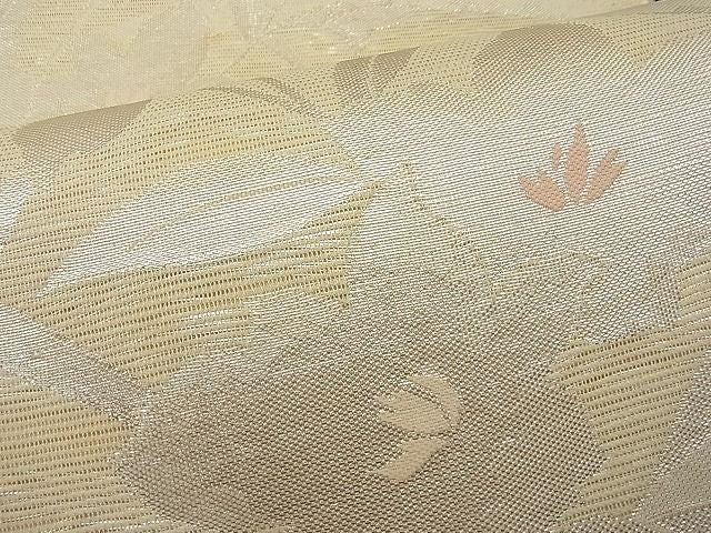 平和屋着物■夏物 六通柄袋帯 桔梗 銀糸 逸品 n-hv2140