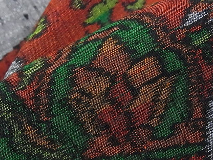 平和屋着物■上質な紬 切嵌花唐草文 逸品 hy6475