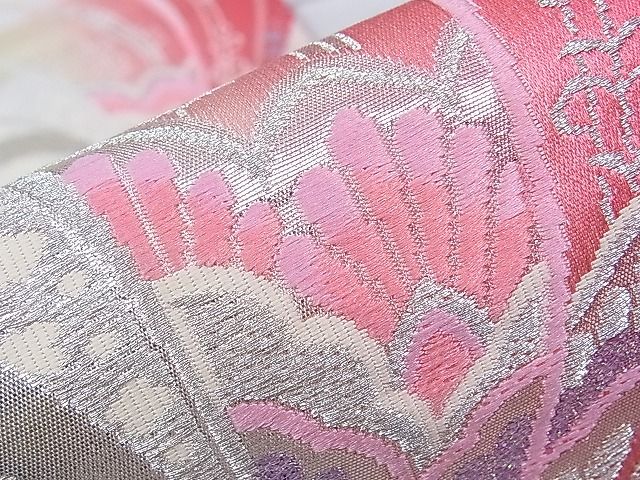 平和屋着物■六通柄袋帯　束ね熨斗花文　金銀糸　逸品　hy6578