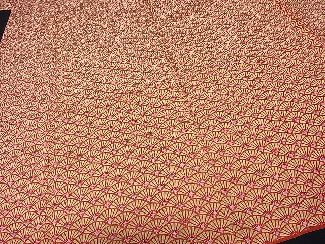 平和屋着物■付下げ　扇面青海波　逸品　hy6760