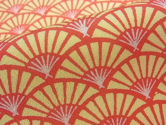 平和屋着物■付下げ　扇面青海波　逸品　hy6760