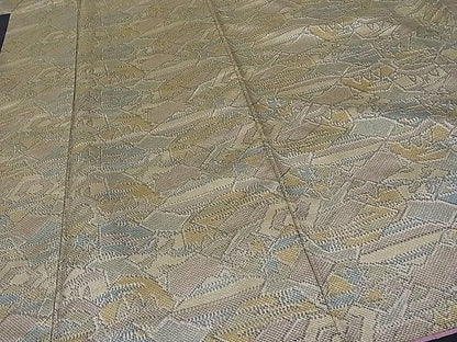 平和屋着物■上質なお召　切嵌吉祥文　逸品　hy6856