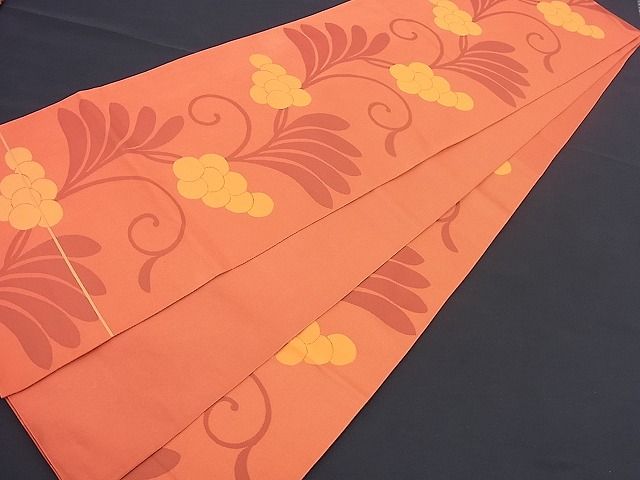 平和屋着物■六通柄袋帯 成り物 金糸 逸品 n-hz0011