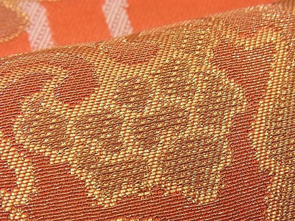平和屋着物■六通柄袋帯 立涌正倉院花文 金糸 逸品 n-if1207