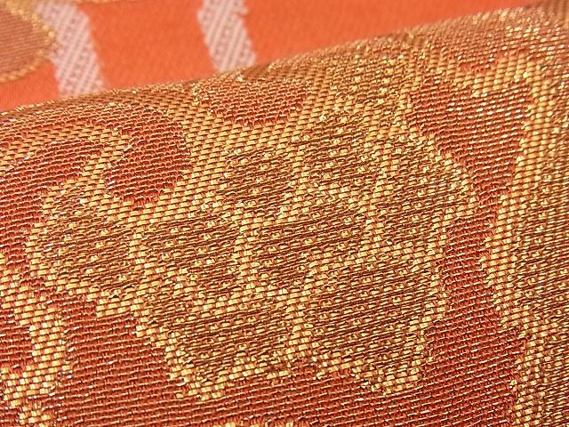 平和屋着物■六通柄袋帯 立涌正倉院花文 金糸 逸品 n-if1207