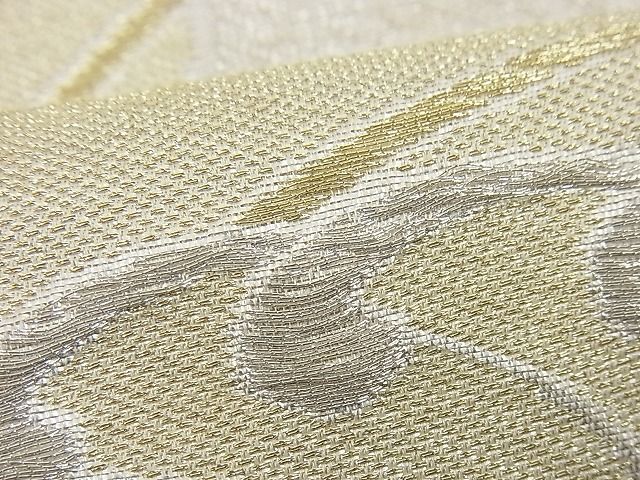 平和屋着物■六通柄袋帯 立波文 金銀糸 逸品 n-if1235