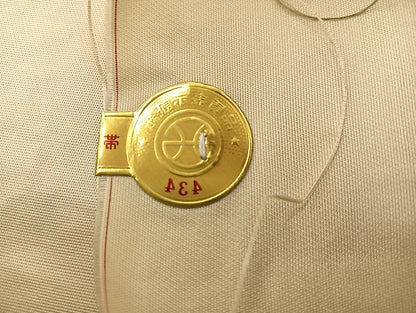 平和屋着物◎西陣 六通柄袋帯 短冊花鳥文 金銀糸 正絹 逸品 BAAS9427ow