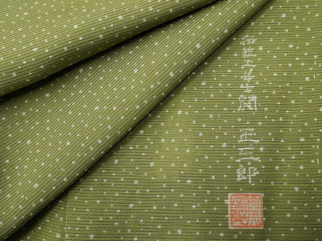 平和屋着物＊伝統工芸士 関正三郎 夏物 江戸小紋 絽 大小霰 正絹 逸品 未使用 CABB1720ou
