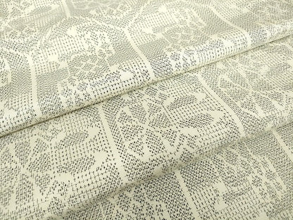 平和屋着物▽上質な紬　単衣　亀甲文　正絹　逸品　DABE4432az