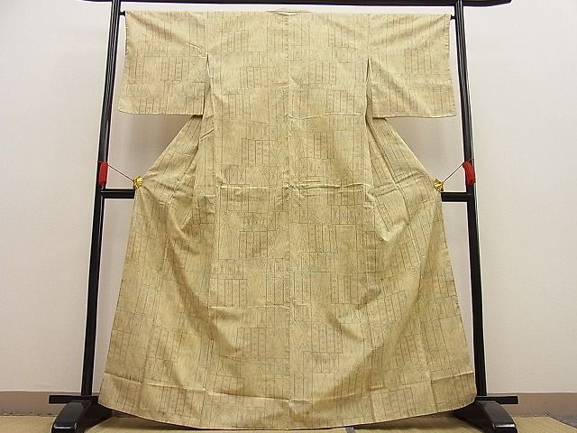 平和屋着物■上質な紬　吉祥文　逸品　n-ip0066