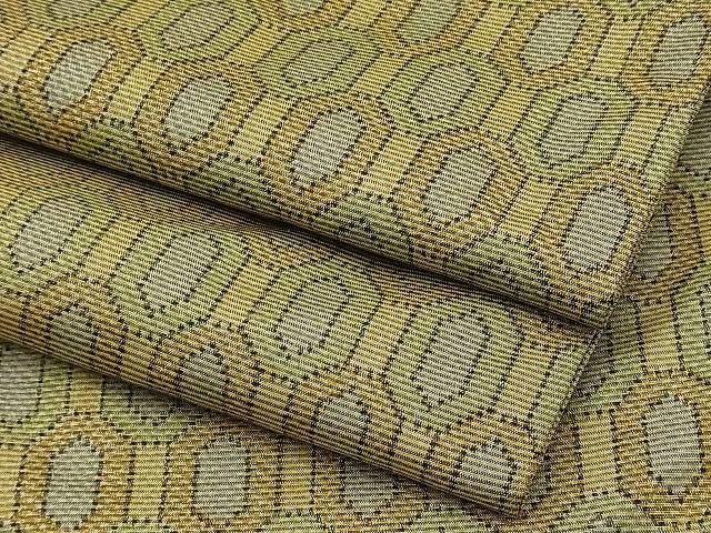 平和屋着物■上質なお召 亀甲文様 逸品 n-ip0172