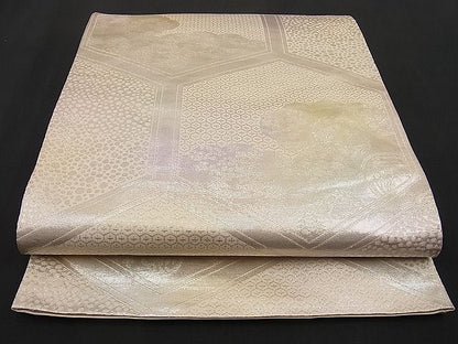 平和屋着物■六通柄袋帯 光琳錦 銀糸 逸品 n-ip0293