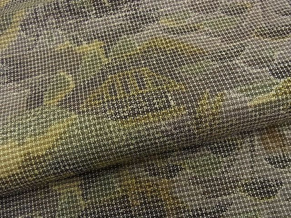 平和屋着物■上質な紬　風景花文　逸品　n-iz1256