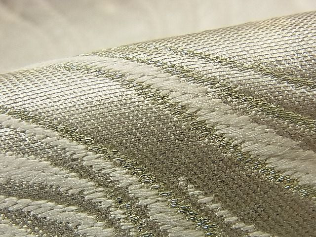 平和屋着物■六通柄袋帯 唐織 流水文 銀糸 逸品 n-iz1540
