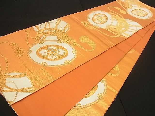 平和屋着物■六通柄袋帯 唐織 鼓 金糸 やまと誂製 逸品 n-iz1541