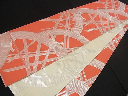 平和屋着物■両面 全通柄袋帯 籬文 銀糸 逸品 n-iz1559