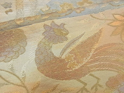 平和屋着物■六通柄袋帯 鳳凰吉祥花文 金糸 逸品 n-iz1567