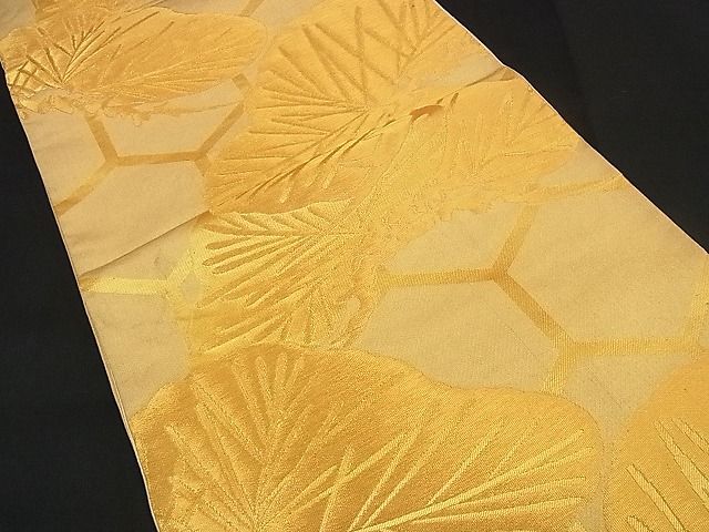 平和屋着物■六通柄袋帯 松亀甲文 金糸 逸品 n-iz1590