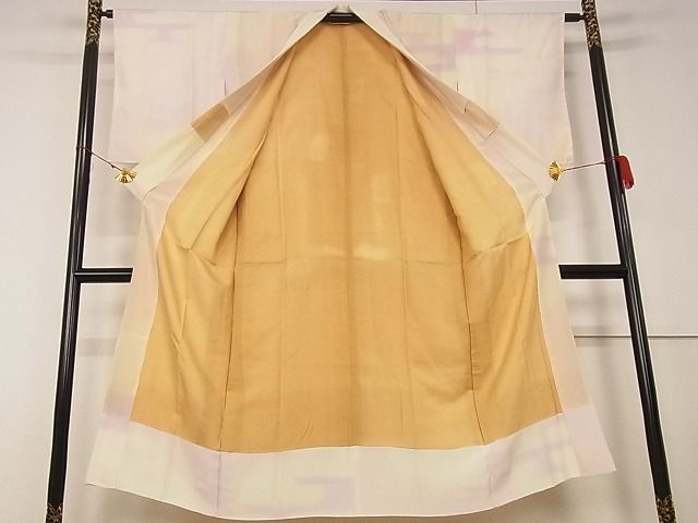 平和屋着物■長襦袢 袷 エ霞紋 暈し染め 正絹 逸品 A-ja2550