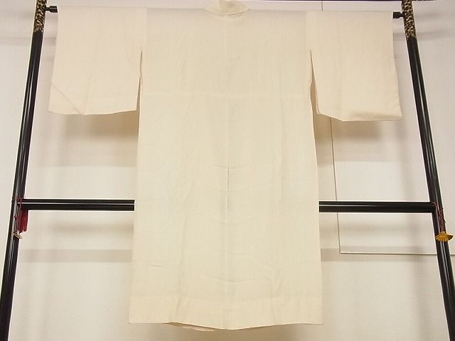 平和屋着物■長襦袢 無双仕立て 紗綾形地紋 正絹 逸品 A-ja2551