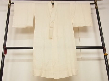 平和屋着物■長襦袢 無双仕立て 紗綾形地紋 正絹 逸品 A-ja2551