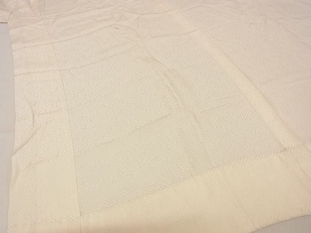平和屋着物■長襦袢 無双仕立て 紗綾形地紋 正絹 逸品 A-ja2551