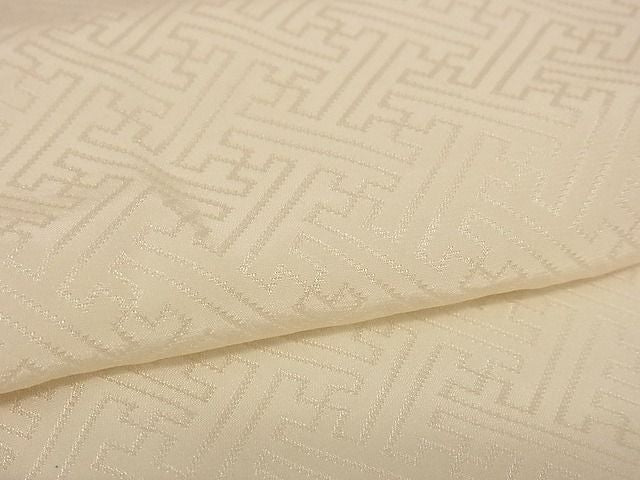 平和屋着物■長襦袢 無双仕立て 紗綾形地紋 正絹 逸品 A-ja2551
