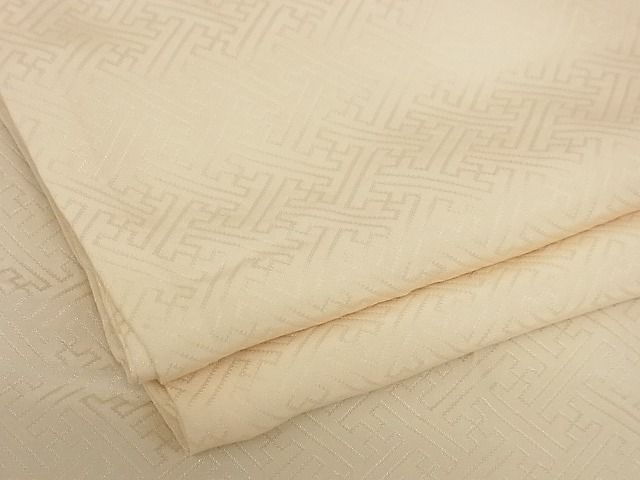 平和屋着物■長襦袢 無双仕立て 紗綾形地紋 正絹 逸品 A-ja2551