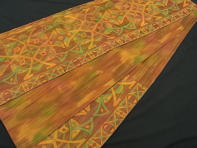 平和屋着物■六通柄袋帯 ふくれ織 吉祥文 逸品 n-je1505