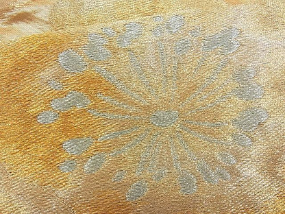 平和屋着物■六通柄袋帯 流水枝梅文 金銀糸 逸品 n-je1518