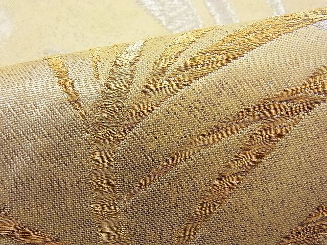平和屋着物■六通柄袋帯 若松葉文 金銀糸 逸品 n-je1530