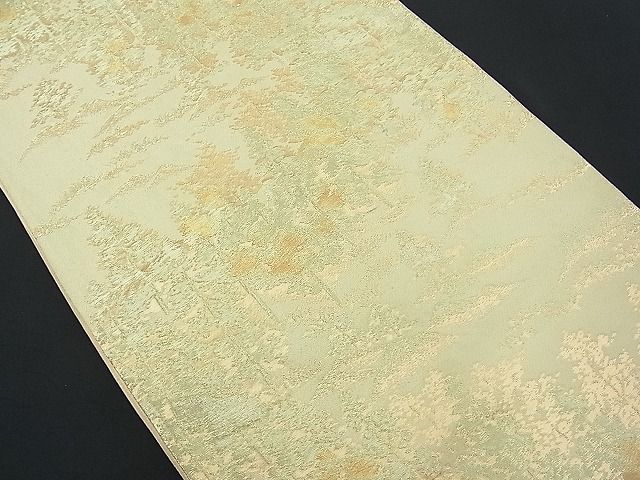 平和屋着物■六通柄袋帯 樹林文 金糸 逸品 n-je1534