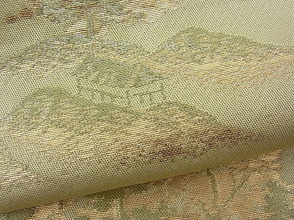 平和屋着物■六通柄袋帯 樹林文 金糸 逸品 n-je1534