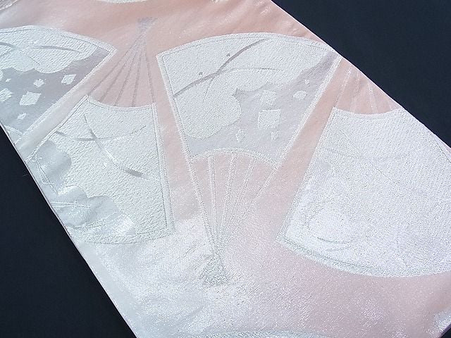 平和屋着物■六通柄袋帯 露芝文 銀糸 逸品 n-je1547
