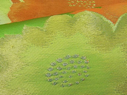 平和屋着物■六通柄袋帯 舞花文 金銀糸 逸品 n-je1575