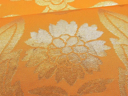 平和屋着物■六通柄袋帯 吉祥花文 金銀糸 逸品 n-je1576