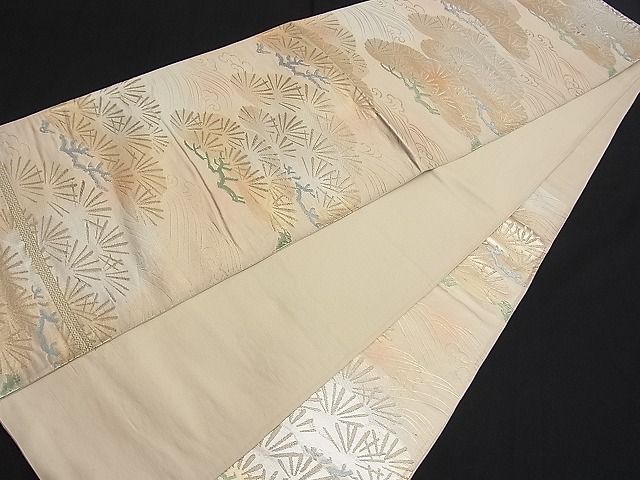 平和屋着物■六通柄袋帯 浜松文 金銀糸 逸品 n-je1591