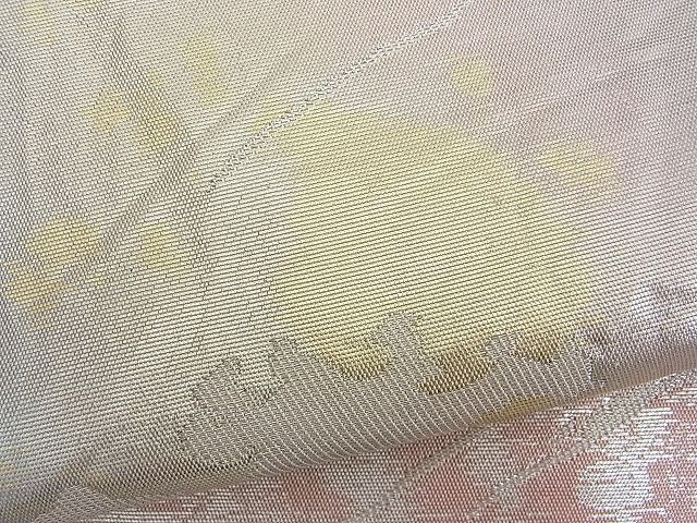 平和屋着物■六通柄袋帯 遠山文 銀糸 逸品 n-je1716