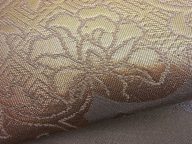 平和屋着物■六通柄袋帯 雲取り地紙吉祥花文 金糸 逸品 n-je1861