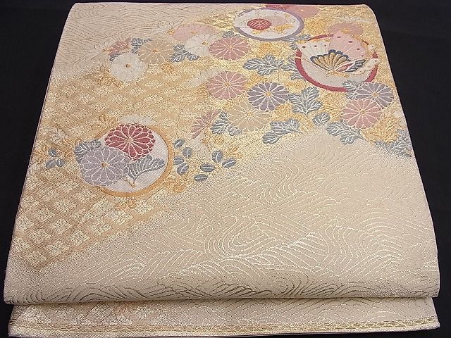 平和屋着物■六通柄袋帯 紹彩錦 錦綾舞蝶文 金糸 逸品 n-je1865