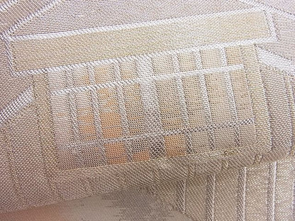 平和屋着物■六通柄袋帯 霞風景文 金銀糸 逸品 n-je1870