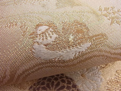 平和屋着物■九百佐賀錦 六通柄袋帯 唐織 蒔絵 金糸 逸品 n-je1873
